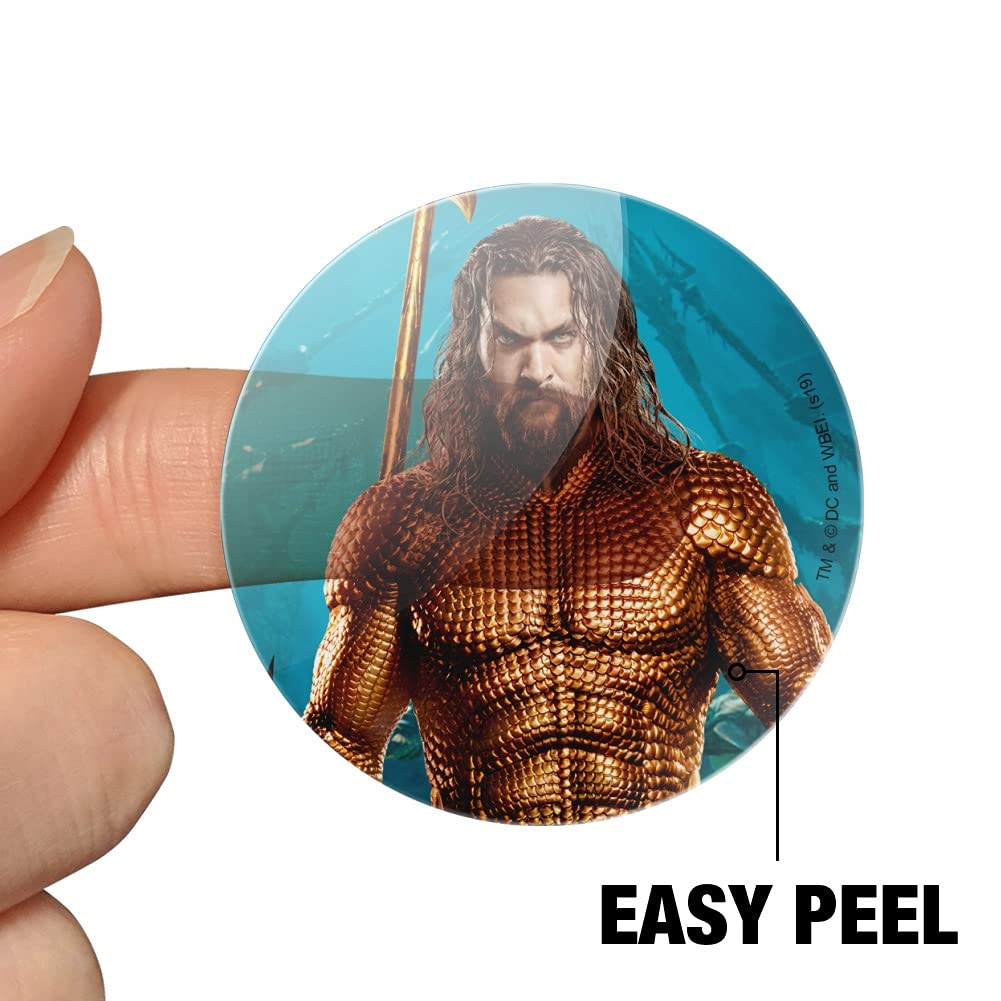 Aquaman Movie Jason Momoa Full Costume Stickers - Planner Calendar Scrapbooking Craft Supplies for DIY Projects & Fan Art