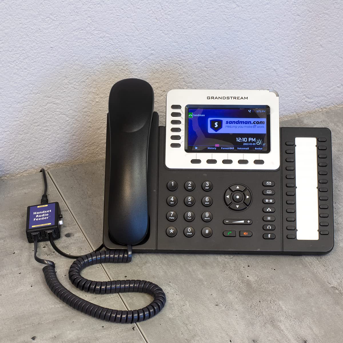 Handset Audio Feeder - Telephone Audio Player & Phone Message Recorder for Call Centers, Customer Service & Office Communication