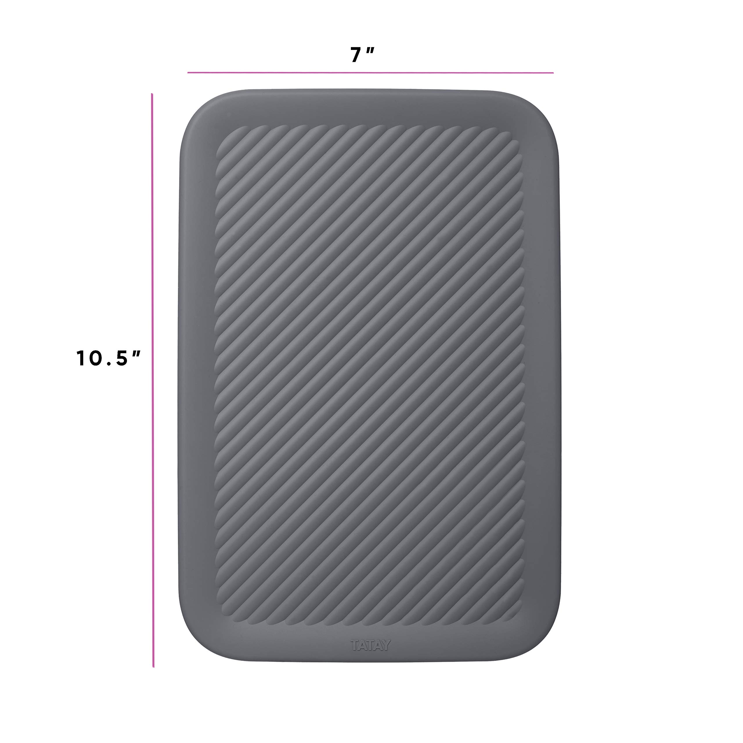 Superior Ribbed Lid for Decorative Plastic Storage Bins & Organizer Baskets - Medium Grey, 5 Liter Capacity - Perfect for Closet, Shelf & Drawer Organization | Home Storage Solution