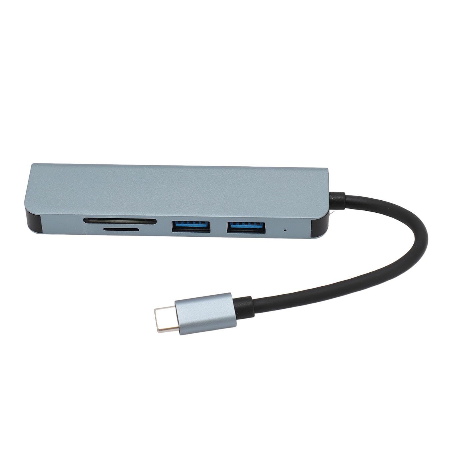5-in-1 USB C Hub Multiport Adapter with 3 USB 3.0 Ports, SD/TF Card Reader - 5Gbps High Speed Data Transfer for MacBook, iPad, Windows Laptops & Tablets - Perfect for Office Work, Travel & Home Use