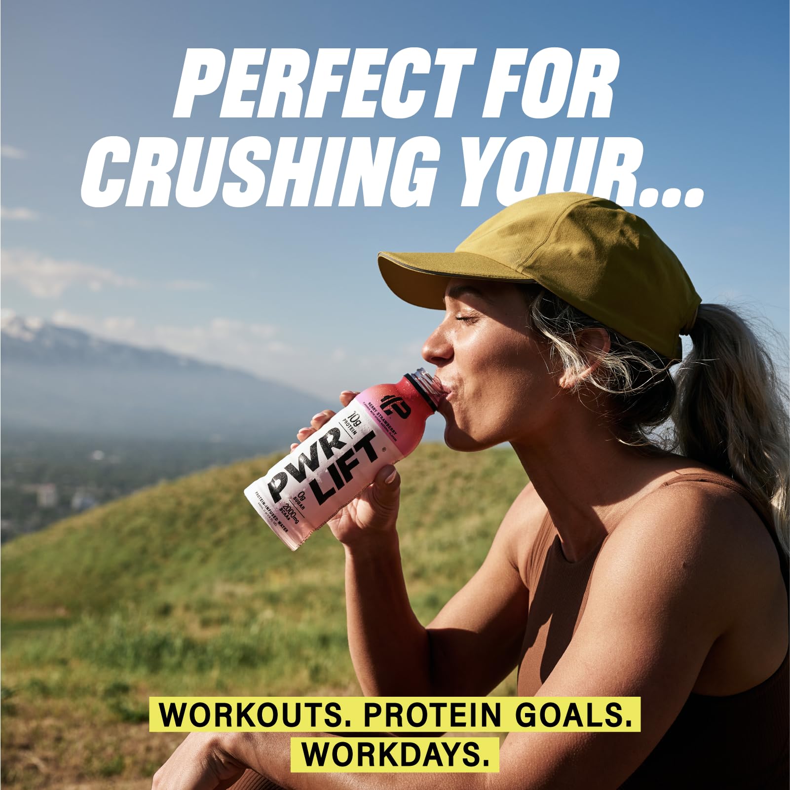 PWR LIFT Whey Protein Water Sports Drink - Keto, Vitamin B, Electrolytes, Zero Sugar, 10g Protein | Post-Workout Recovery & Hydration | Variety Pack 16.9oz (12 Pack) | Perfect for Gym, Running & Outdoor Activities