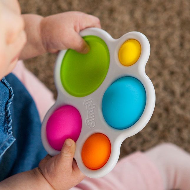 Dimpl Baby Sensory Toy - BPA-Free Silicone Pop Fidget Toy for Kids & Toddlers - Stress Relief & Fine Motor Skills Development - Perfect for Travel, Home & Classroom Use
