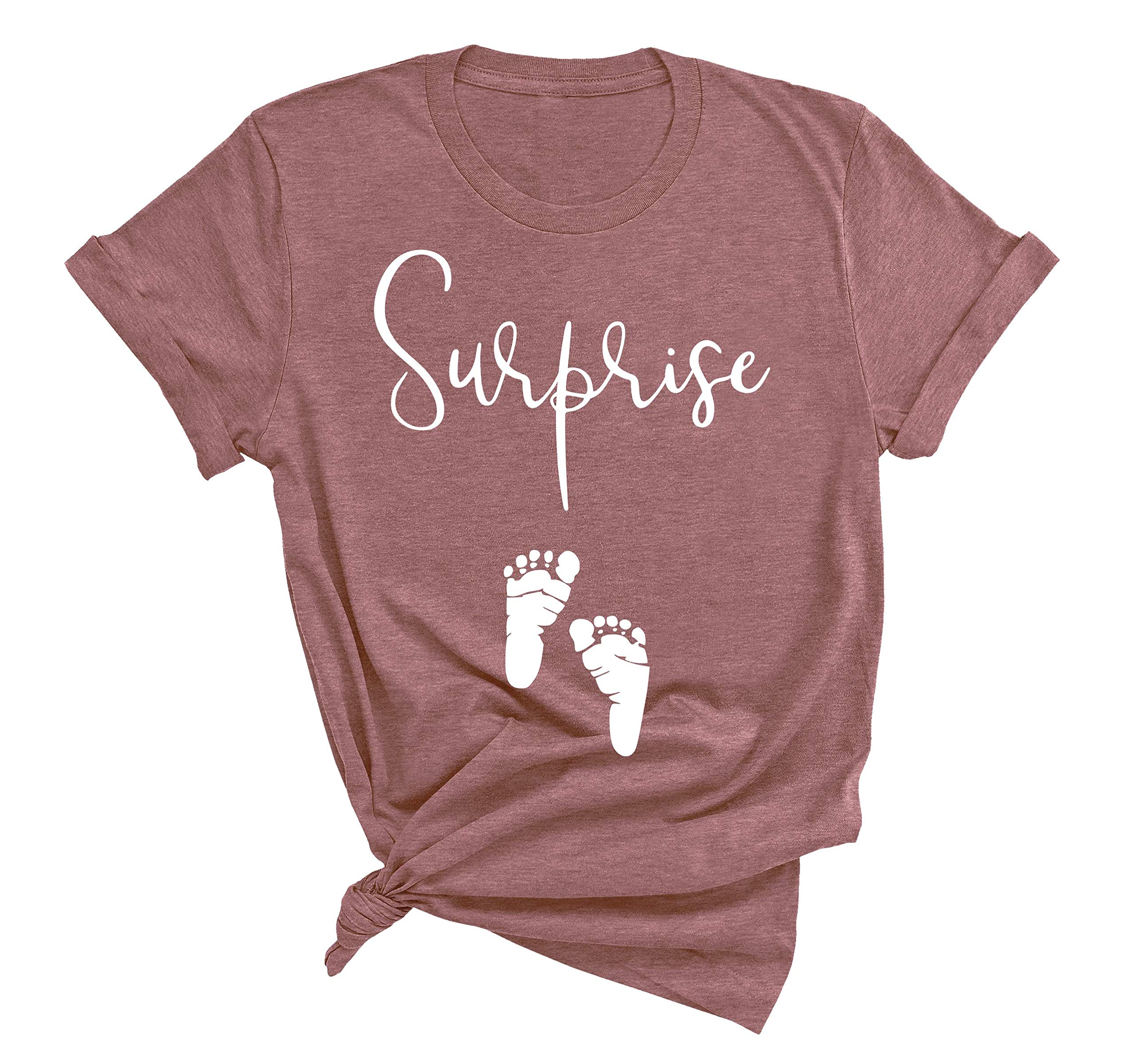 Vintage Style Pregnancy Reveal T-Shirt - Cute Baby Announcement Shirt for Gender Reveal & Maternity Photos - Perfect for Surprise Pregnancy Announcements & Family Photo Shoots