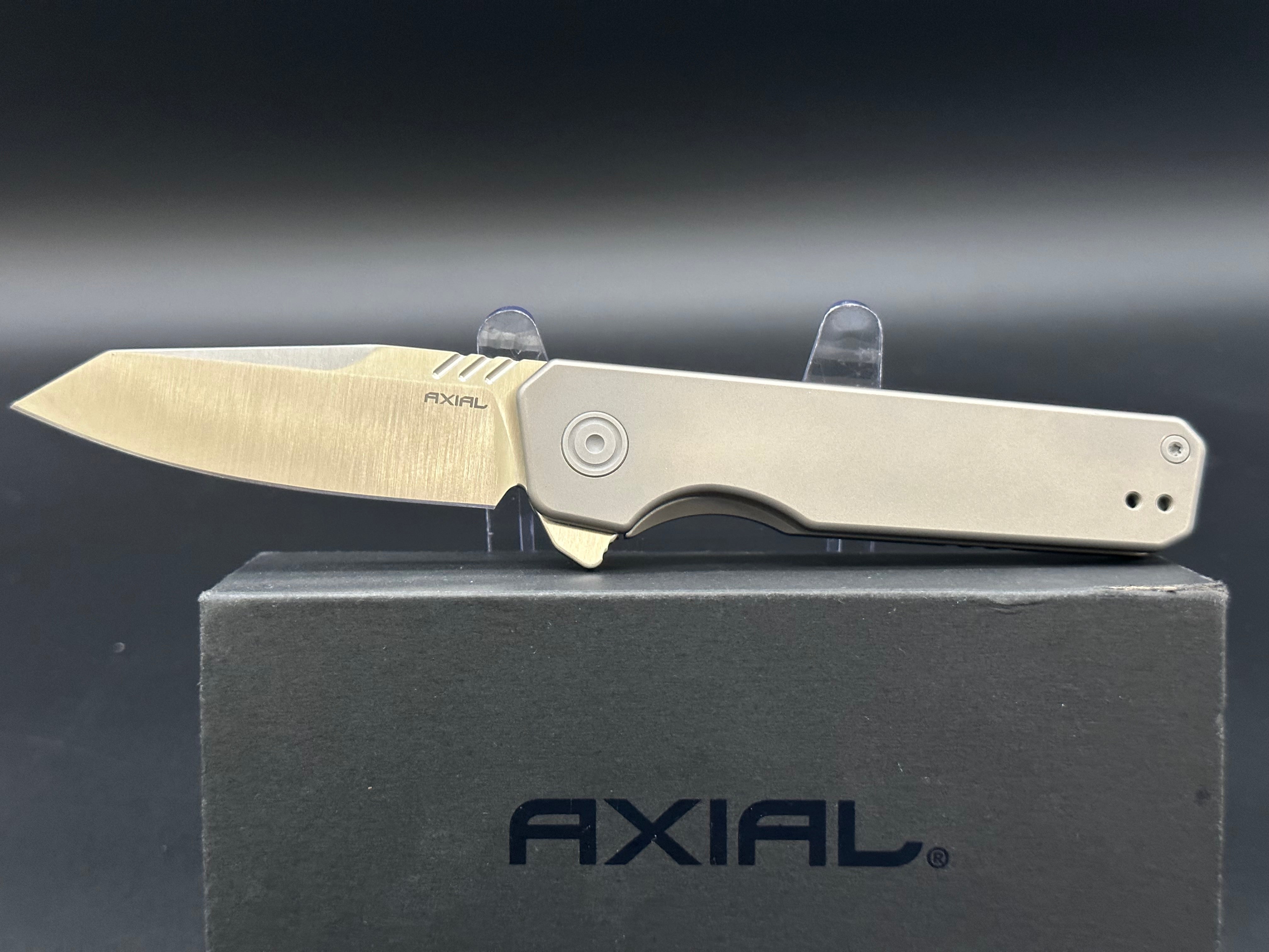 Premium Axial Enzi Frame Lock Flipper Knife - Tactical EDC Pocket Knife with Smooth One-Hand Opening - Perfect for Outdoor Camping, Hiking & Everyday Carry