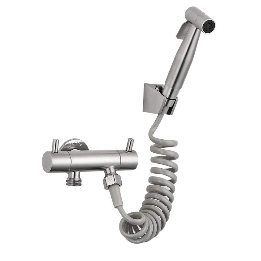 Stainless Steel Handheld Bidet Sprayer Kit - Adjustable Toilet Spray Gun with Hose for Bathroom Cleaning & Hygiene | Perfect for Home, RV, and Travel Use