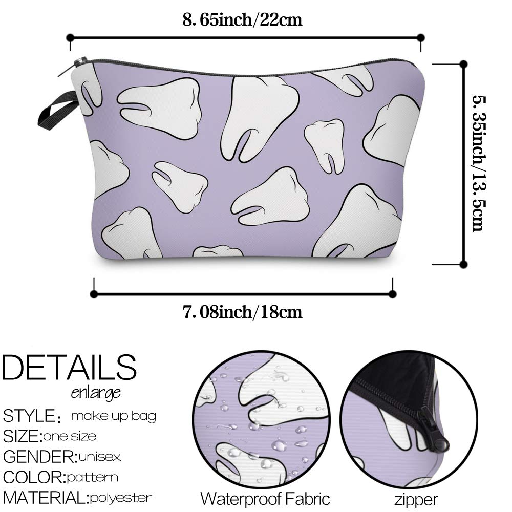Loomiloo Waterproof Makeup Bag for Women - Travel Toiletry Organizer, Cute Gift for Cosmetics & Essentials