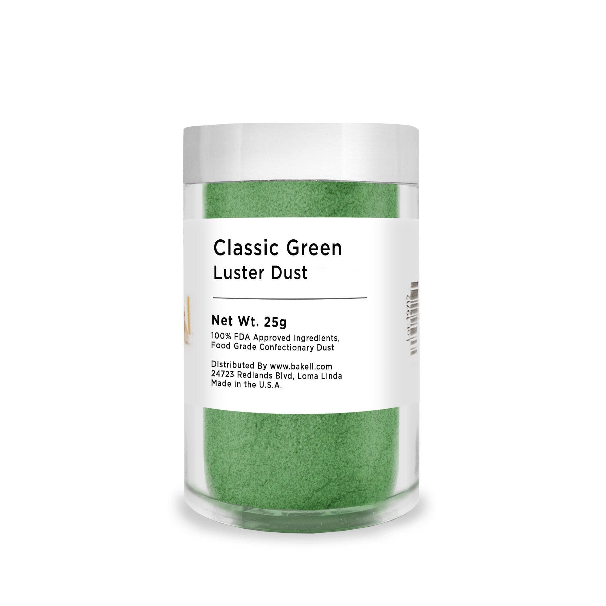Premium Edible Classic Green Luster Dust - 1 lb Bulk Size for Cake Decorating, Candy Making & DIY Edible Crafts