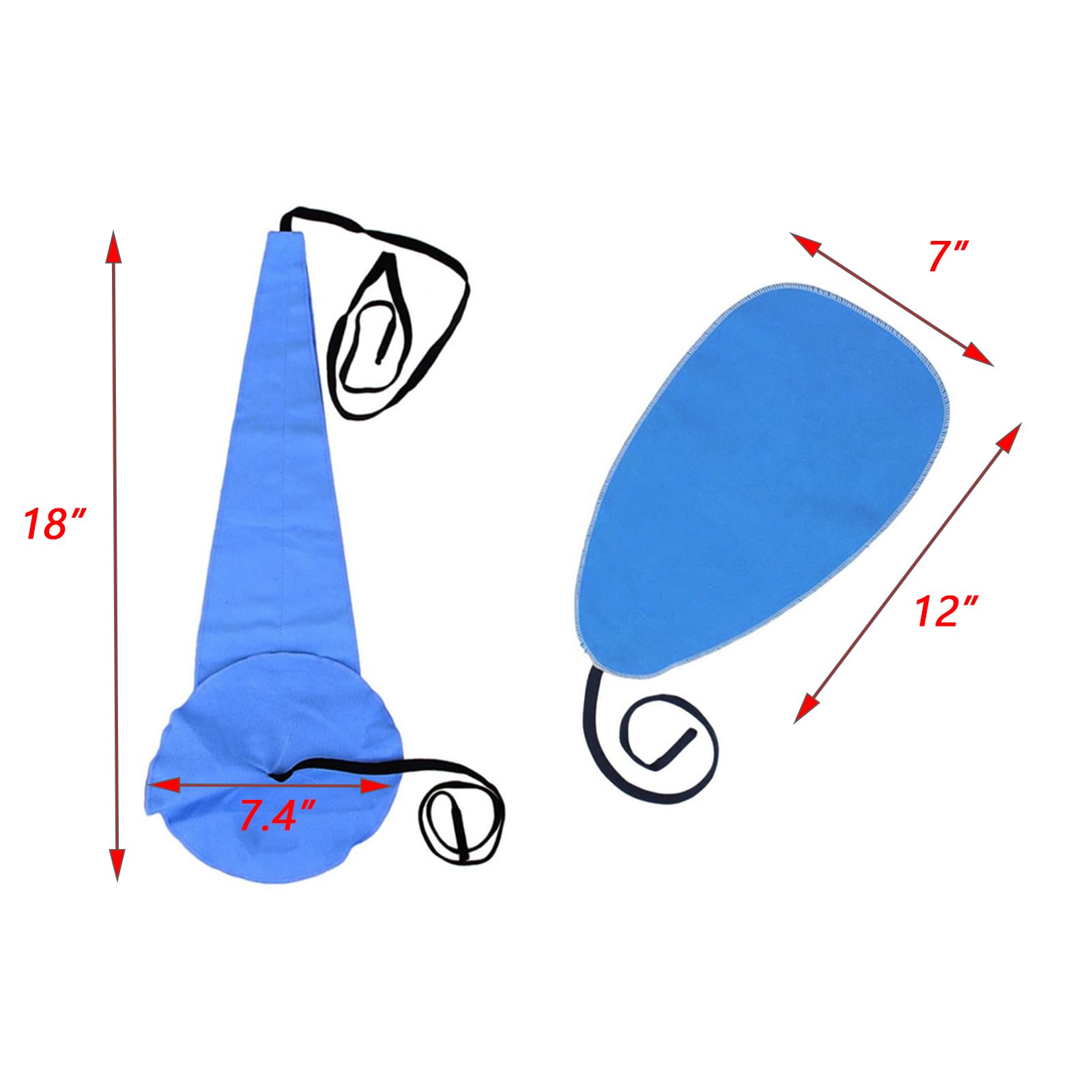 Blue Saxophone Cleaning Cloth - Silk Swab for Alto/Tenor Sax, Clarinet & Flute | Woodwind Care