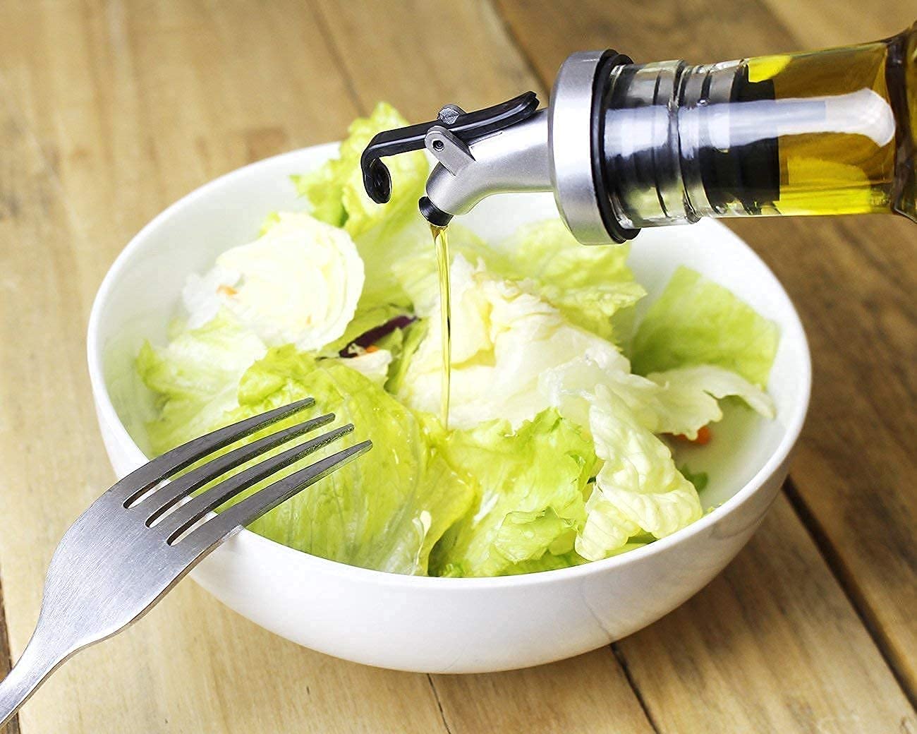 ATC Enterprise Glass Oil Dispenser Bottle - 1000ml (34oz) Kitchen Olive Oil Bottle with Pour Spout | Drizzling, Cooking & Salad Dressing | BPA-Free Leakproof Glass Cruet for Vinegar & Essential Oils