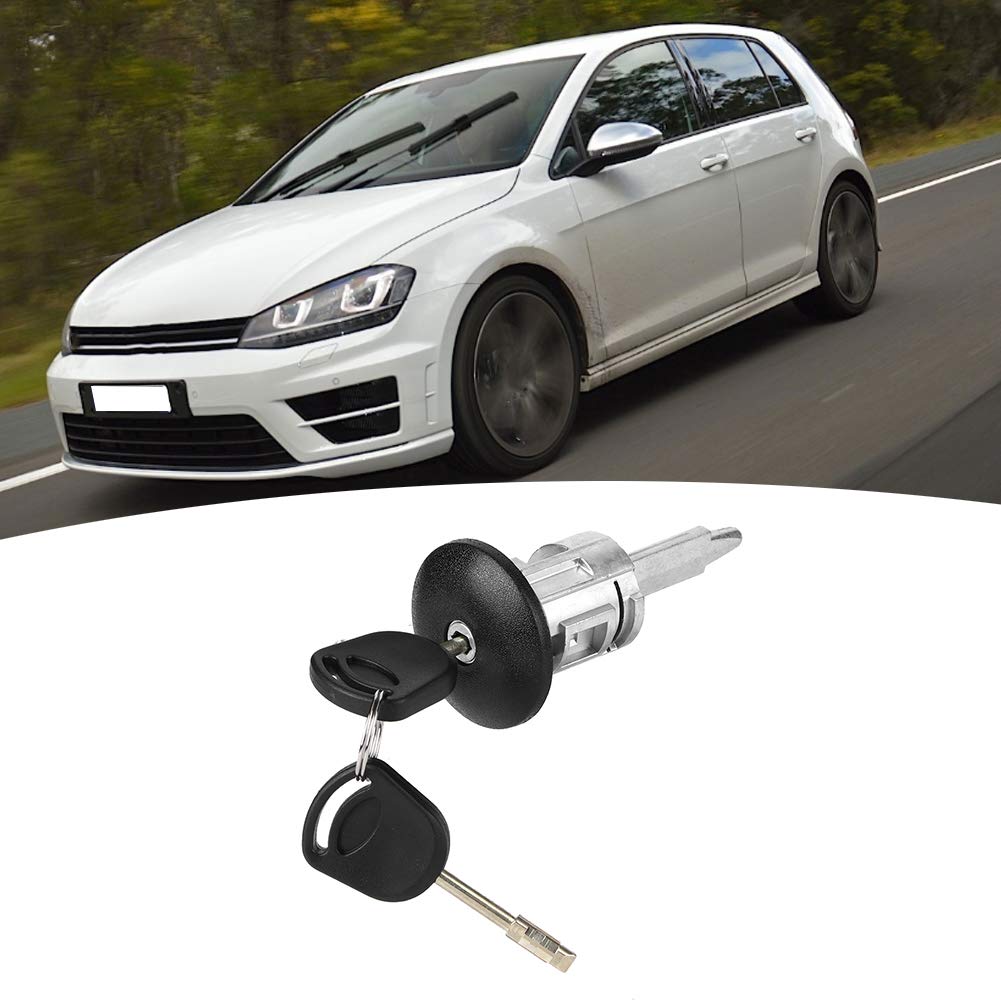 GOTOP Left Right Door Lock Cylinder & Ignition Switch Lock Barrel Set with 2 Keys - Compatible with Ford Transit MK6 MK7 (OE# 4060638) - Perfect for Vehicle Security & Replacement Parts
