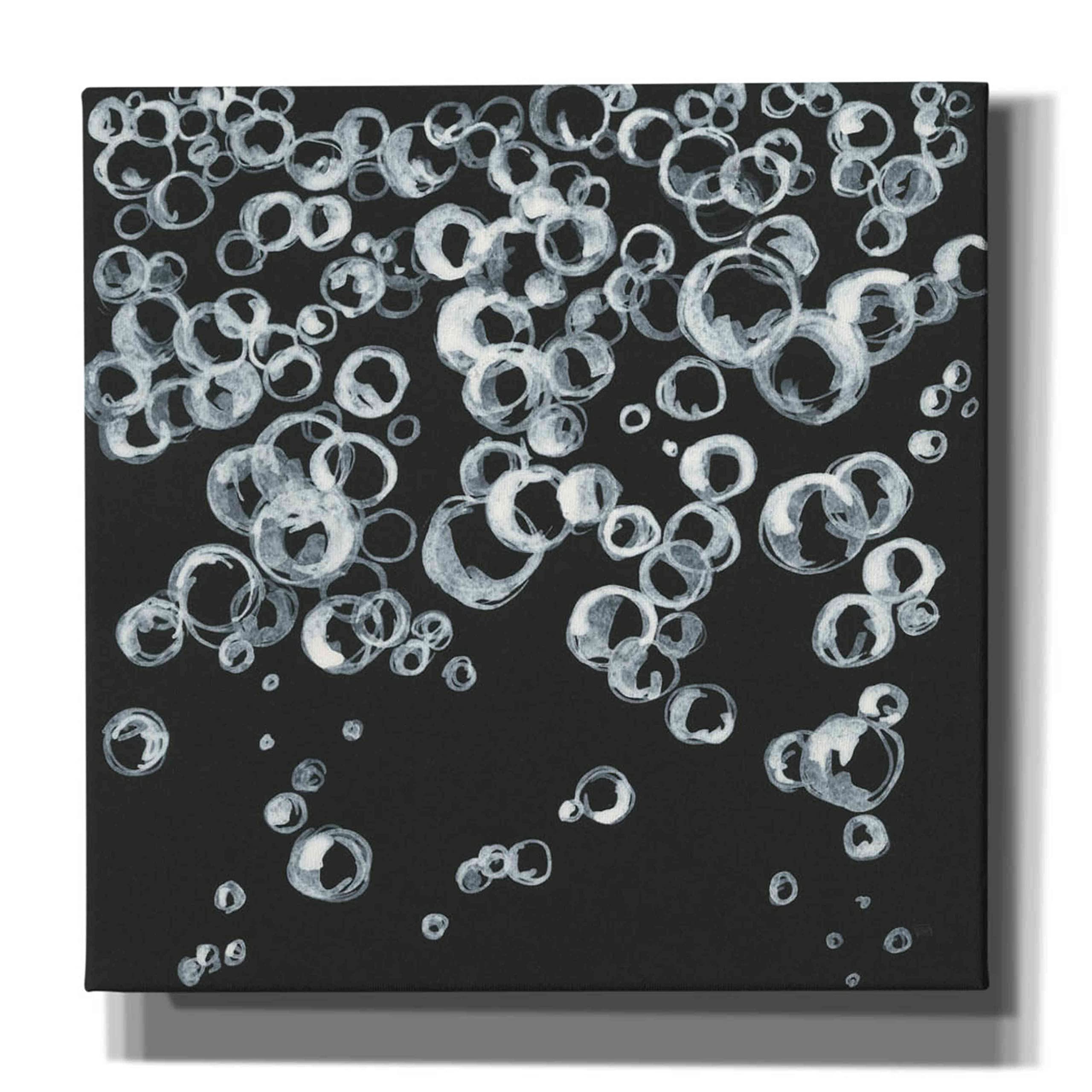 Chris Paschke 'Bubbles II' Giclee Canvas Wall Art - 37x37 Inch Modern Abstract Graffiti Painting - Perfect for Living Room, Bedroom or Office Decor