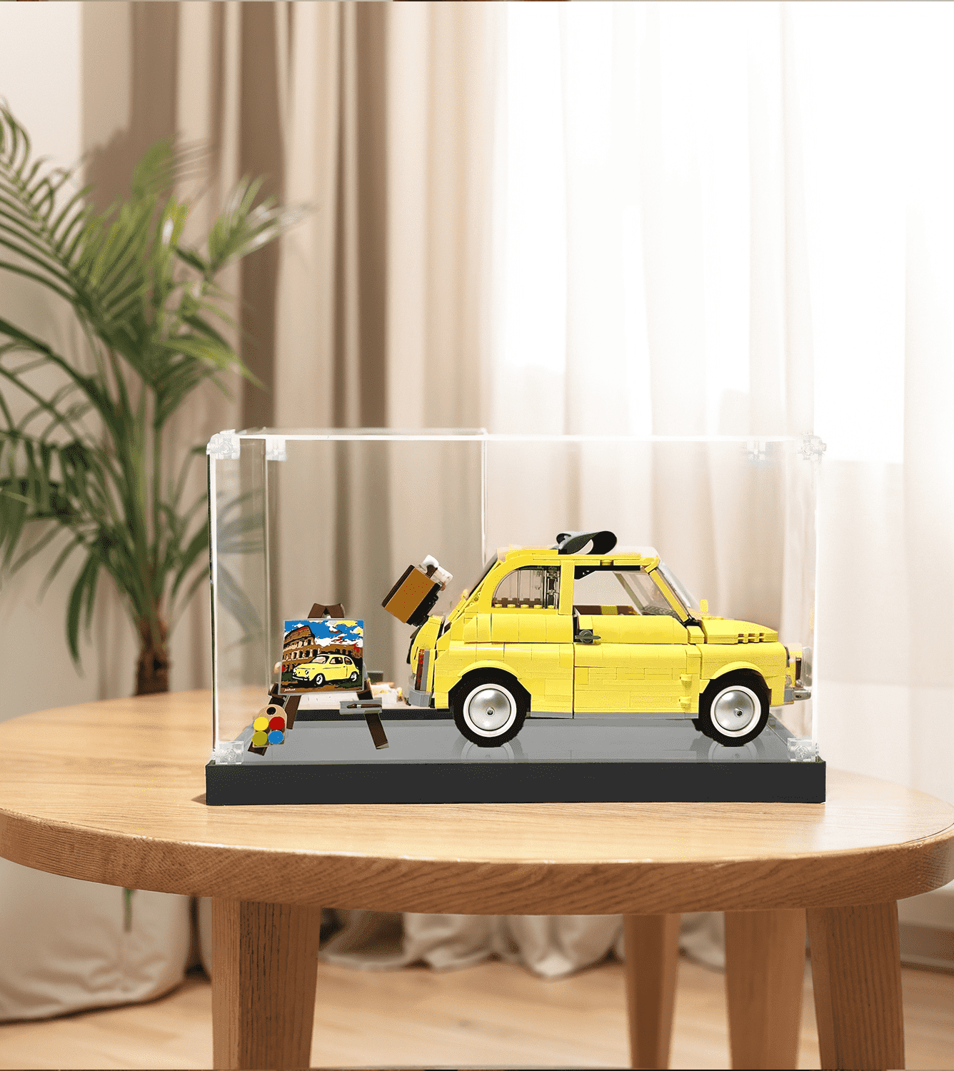 LEGO Creator Expert Fiat 500 10271 Display Case - Protective Showcase for LEGO Model Car Collection - Perfect for Home Decoration & Gift Giving