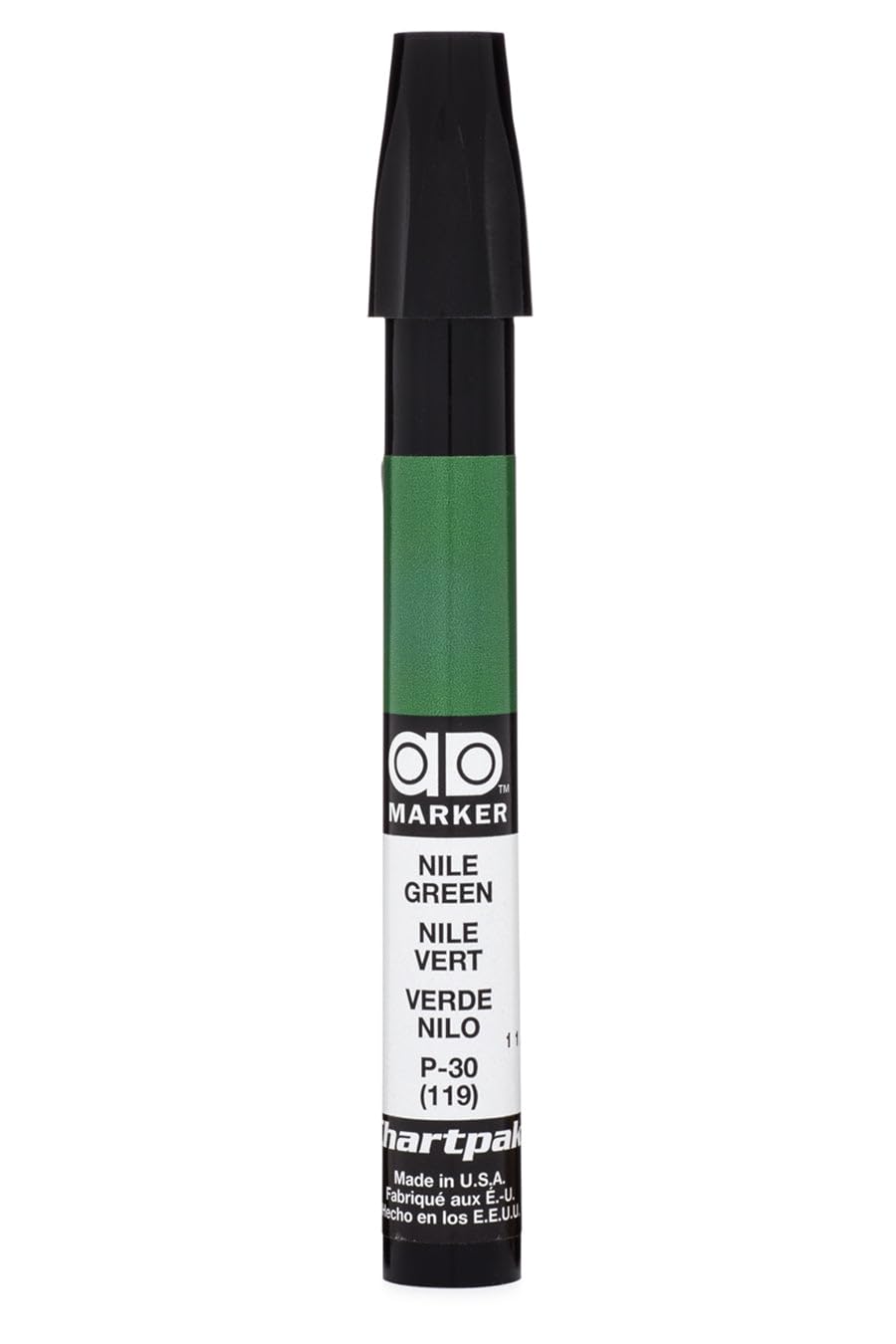 Chartpak AD Marker Pen - Nile Green - Professional Alcohol-Based Art Marker for Sketching, Illustration & Design - Perfect for Artists, Architects & Designers