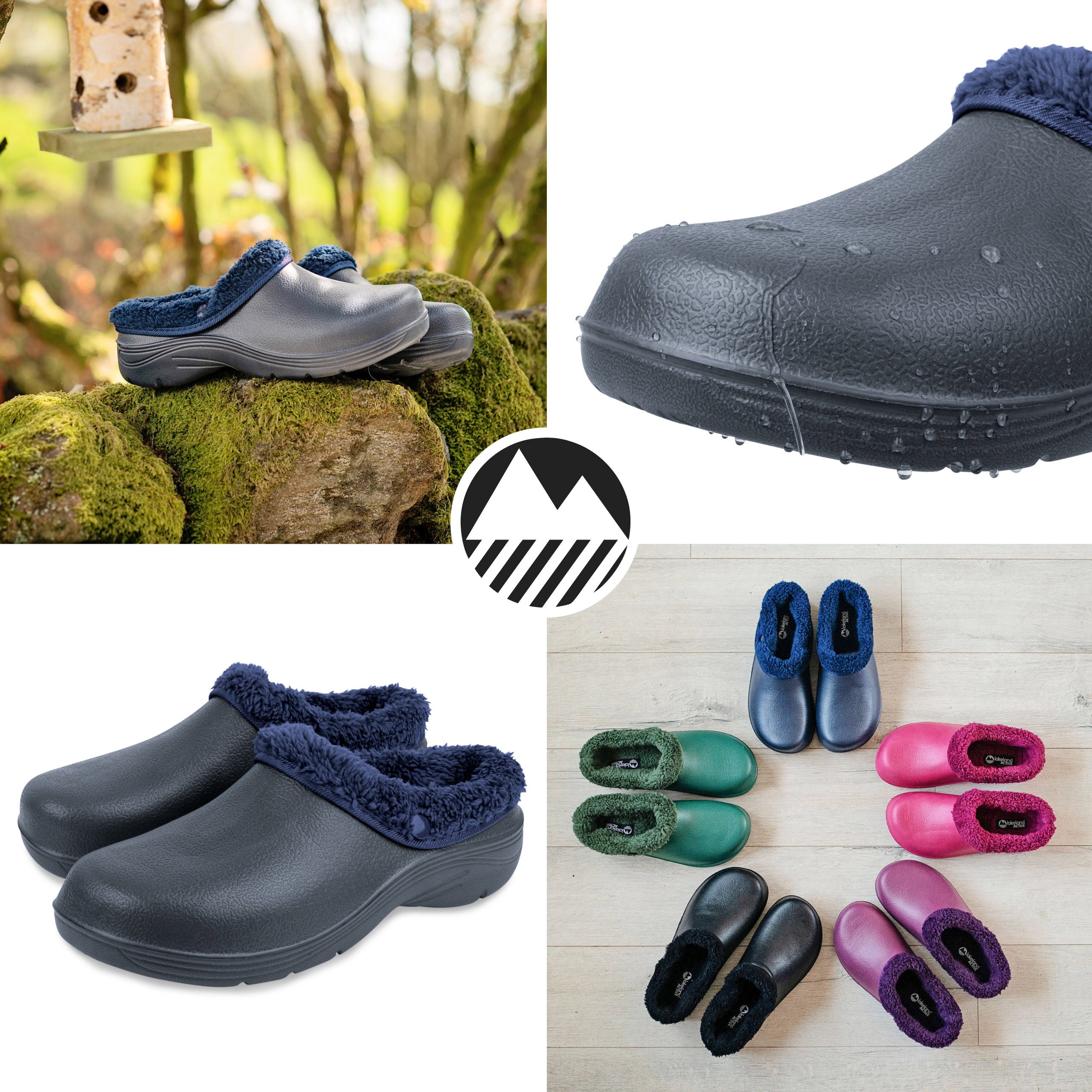 Women's Thermal Fleece Lined Garden Clogs - Warm Slip-Resistant Outdoor Shoes for Winter Gardening, Yard Work & Home Use