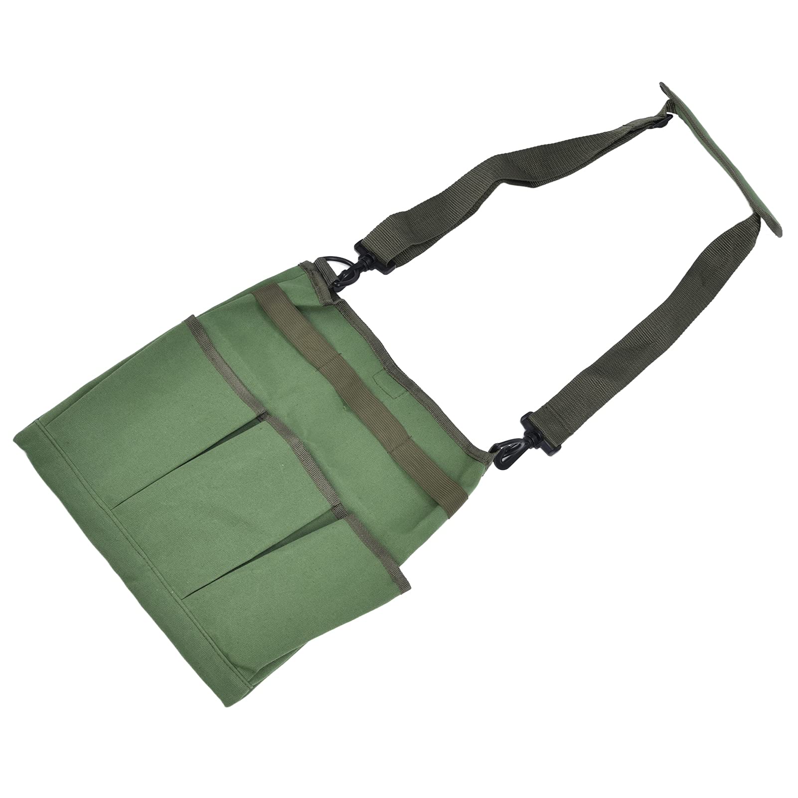 Shanrya Durable Large Capacity Crossbody Gardening Tool Bag - Non-Slip Design for Seeds, Fertilizers & Garden Tools (Green) | Perfect for Outdoor Planting, Landscaping & Gardening Activities