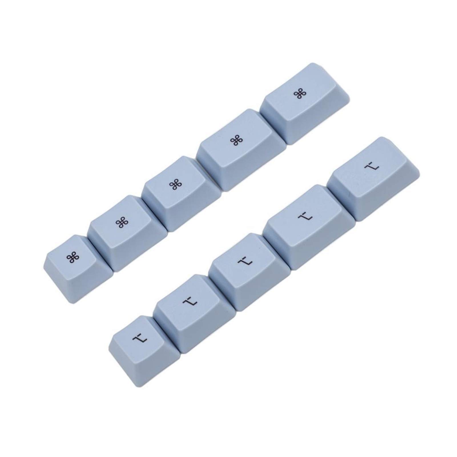YEZIN 10pcs PBT Dye-Sublimation Keycaps - Carbon Godspeed White & Blue Mechanical Keyboard Keycaps | Perfect for Gaming, Typing & Custom Keyboard Builds