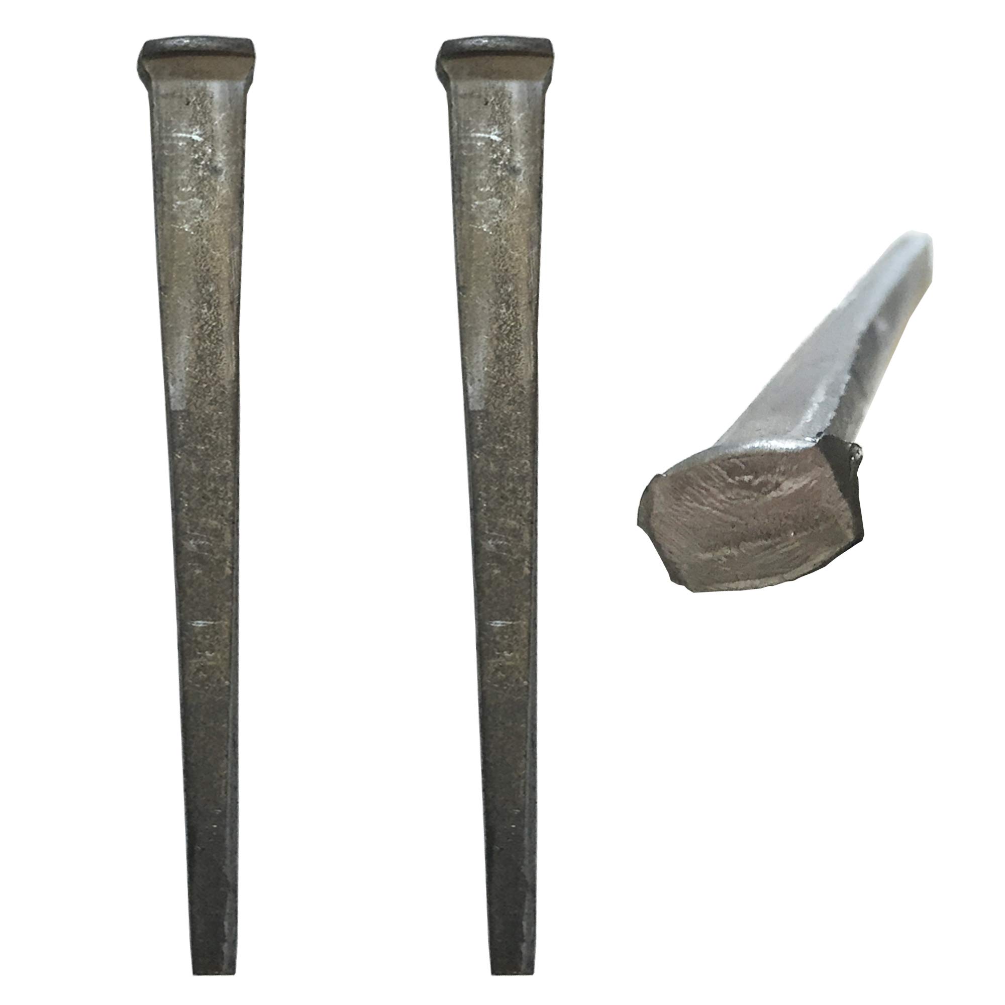 50 Pack 2 Inch Common Cut Nails - Antique Style Finishing Nails for Woodworking, Furniture Restoration & DIY Projects