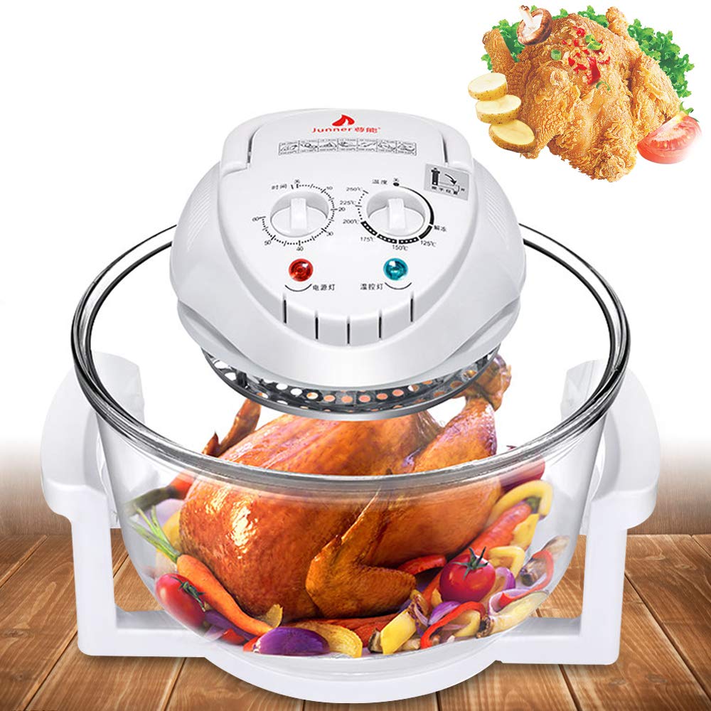17L Large Capacity Air Fryer Oven with Turbo Convection Technology - Oil Free Electric Cooker, 360° Rapid Air Frying & Auto Shut-Off - Perfect for Healthy Cooking, Family Meals, and Crispy Snacks