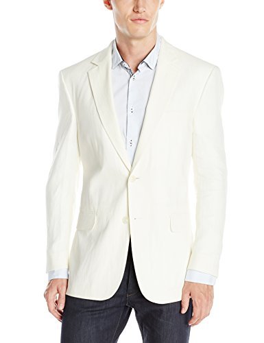Palm Beach Men's Brock Oyster Linen Suit Jacket - Lightweight Summer Blazer for Weddings & Business Casual Outfits
