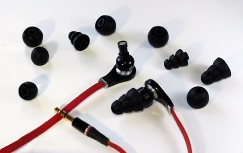 Premium Black Replacement Ear Tips for Monster Powerbeats - Soft Comfort Eargels for Secure Fit & Noise Isolation - Ideal for Workouts, Running & Active Lifestyles