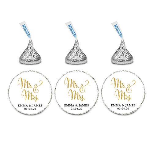 Mr Mrs Gold Glitter Custom
