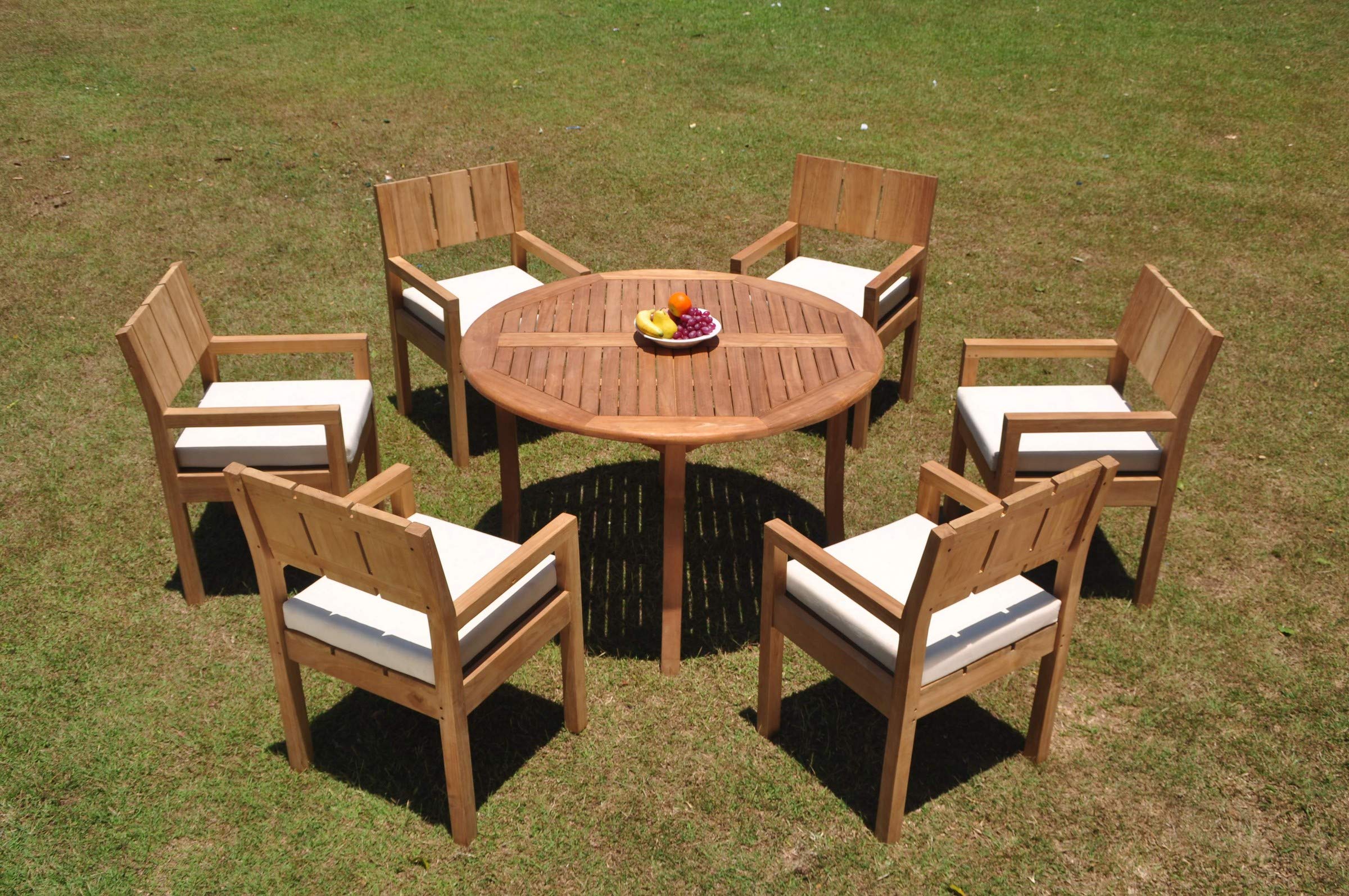 Premium 6-Piece Teak Wood Dining Set - 48