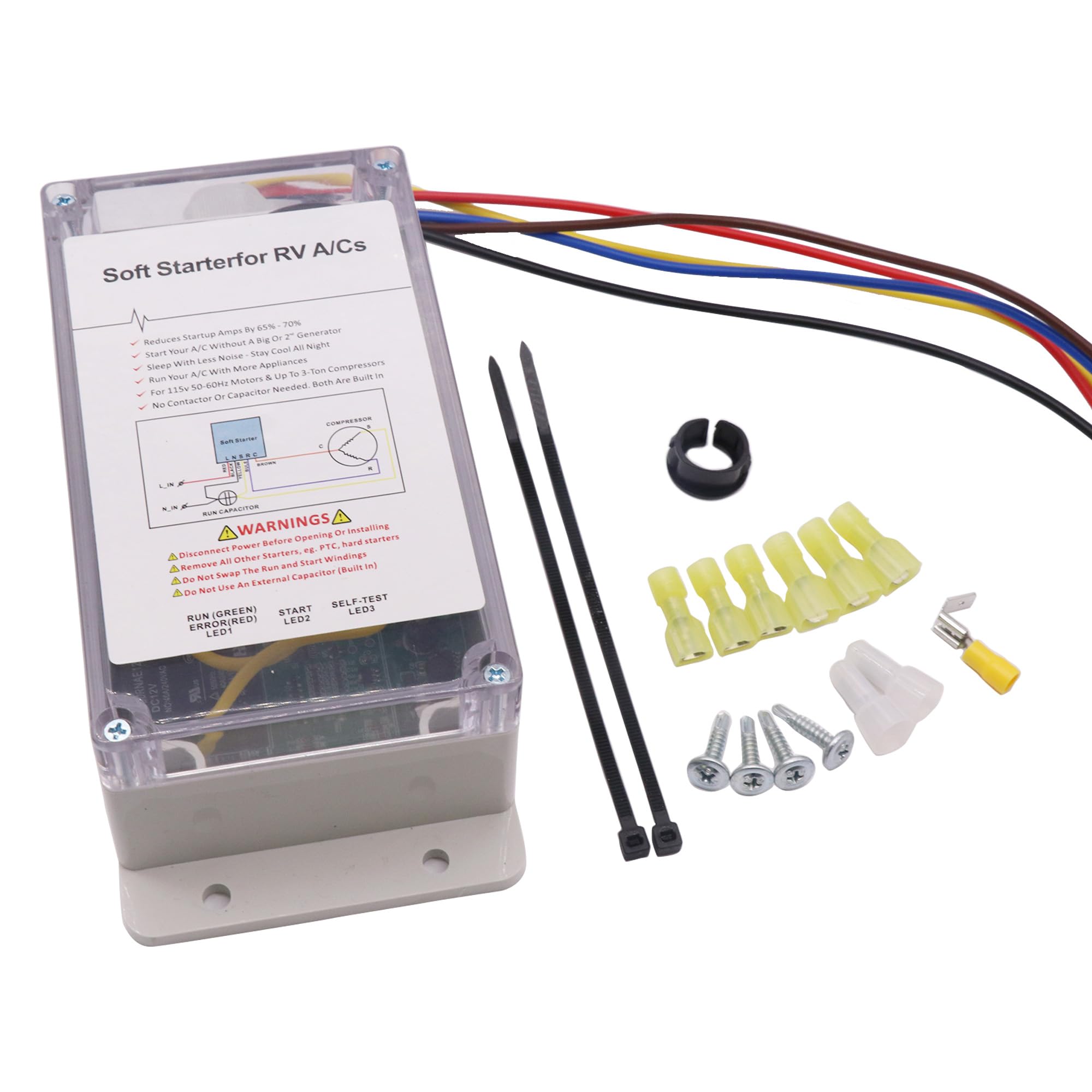 RV Air Conditioner Soft Starter - Easy Start for 12V AC Units & Appliances in RVs, Vans, Trailers & Campers | Perfect for Boondocking & Off-Grid Power Savings