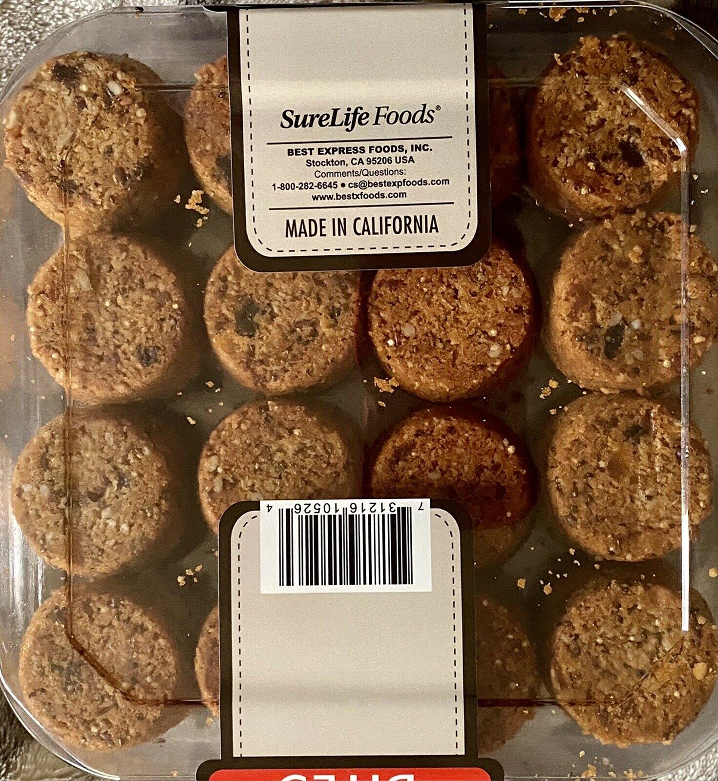Gourmet Kitchn SureLife Foods Traditional Aussie Bites Protein Cookies - Quinoa, Chia & Rolled Oats, 270mg Omega-3 per Serving, 16oz | Healthy Snack for Workouts, Hiking & On-the-Go Nutrition