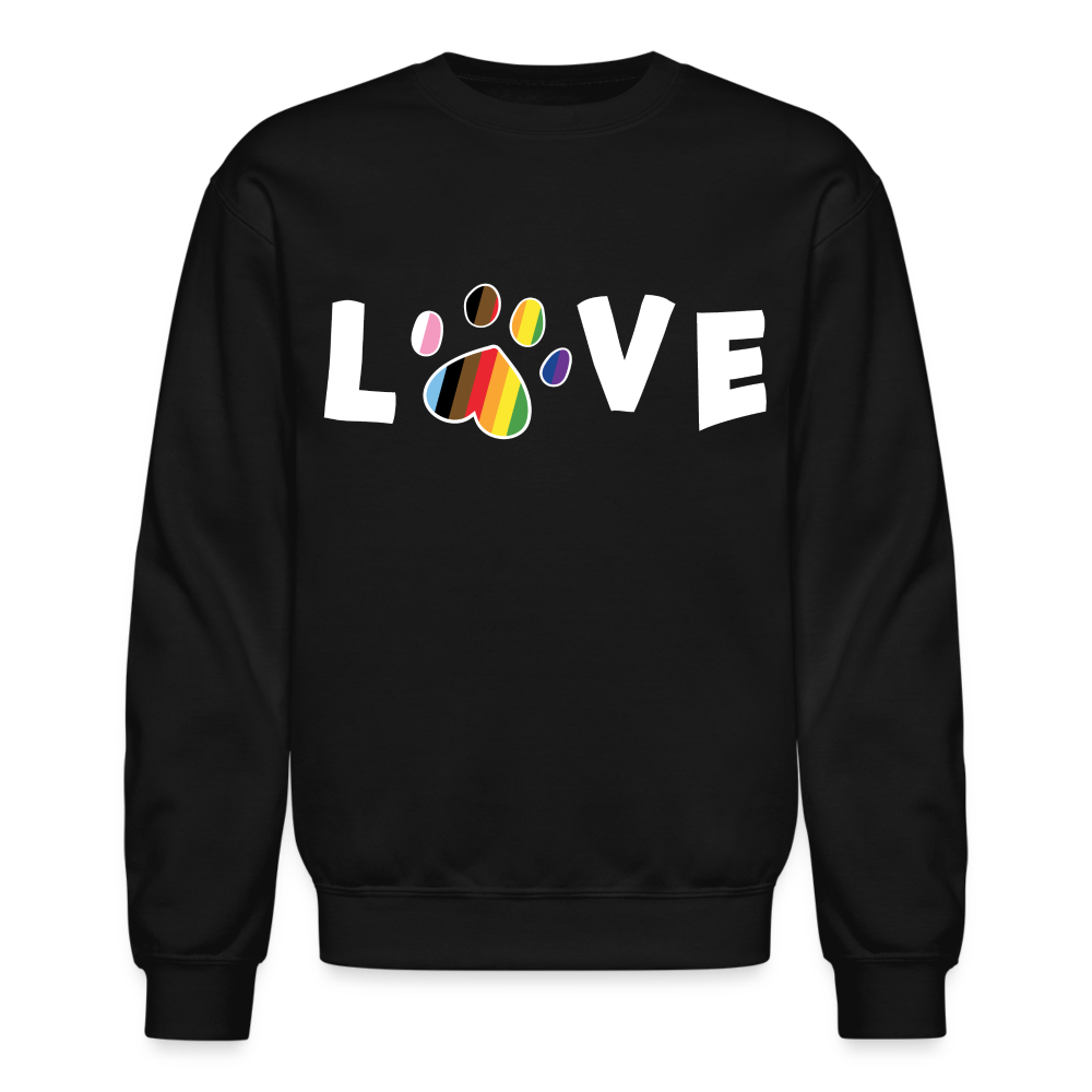 Pride Love Crewneck Sweatshirt - LGBTQ+ Rainbow Graphic Hoodie for Men & Women | Casual Streetwear, Pride Month Celebration, Gay Rights Support
