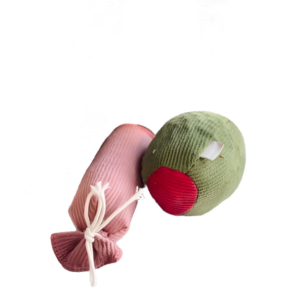 Durable Olive & Salami Dog Chew Toy for Aggressive Chewers - Interactive Play & Dental Health for Small & Large Dogs