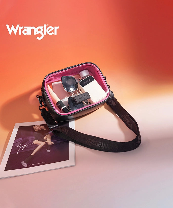 Wrangler Clear Crossbody Stadium Bag for Concerts, Sports Events & Travel - Approved for NFL, MLB, NBA & NCAA Games