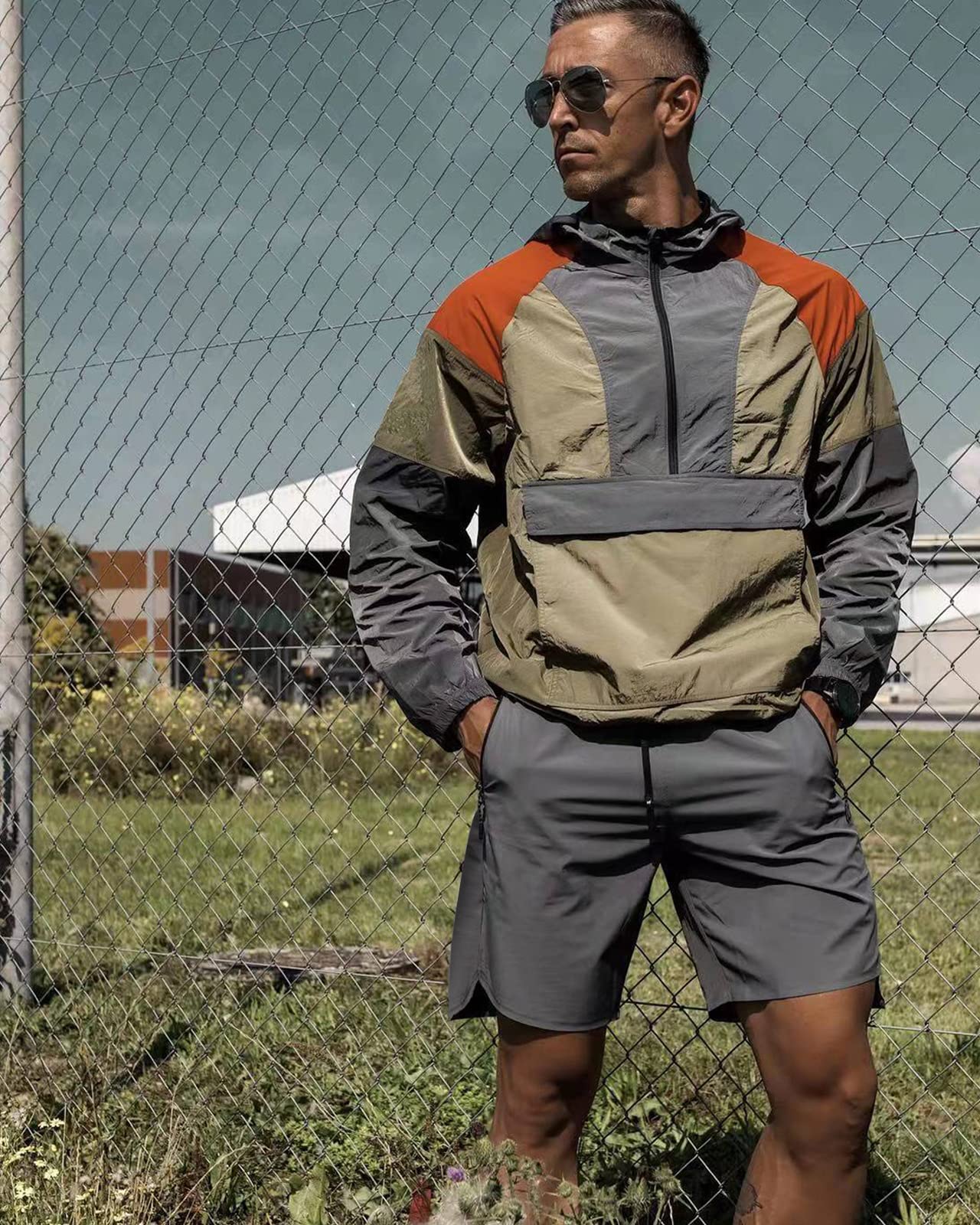 CANGHPGIN 2 Pack Men's 7'' Running Shorts - Quick Dry Athletic Gym Shorts with Pockets for Workout, Jogging & Training | Lightweight & Breathable for Sports & Outdoor Activities