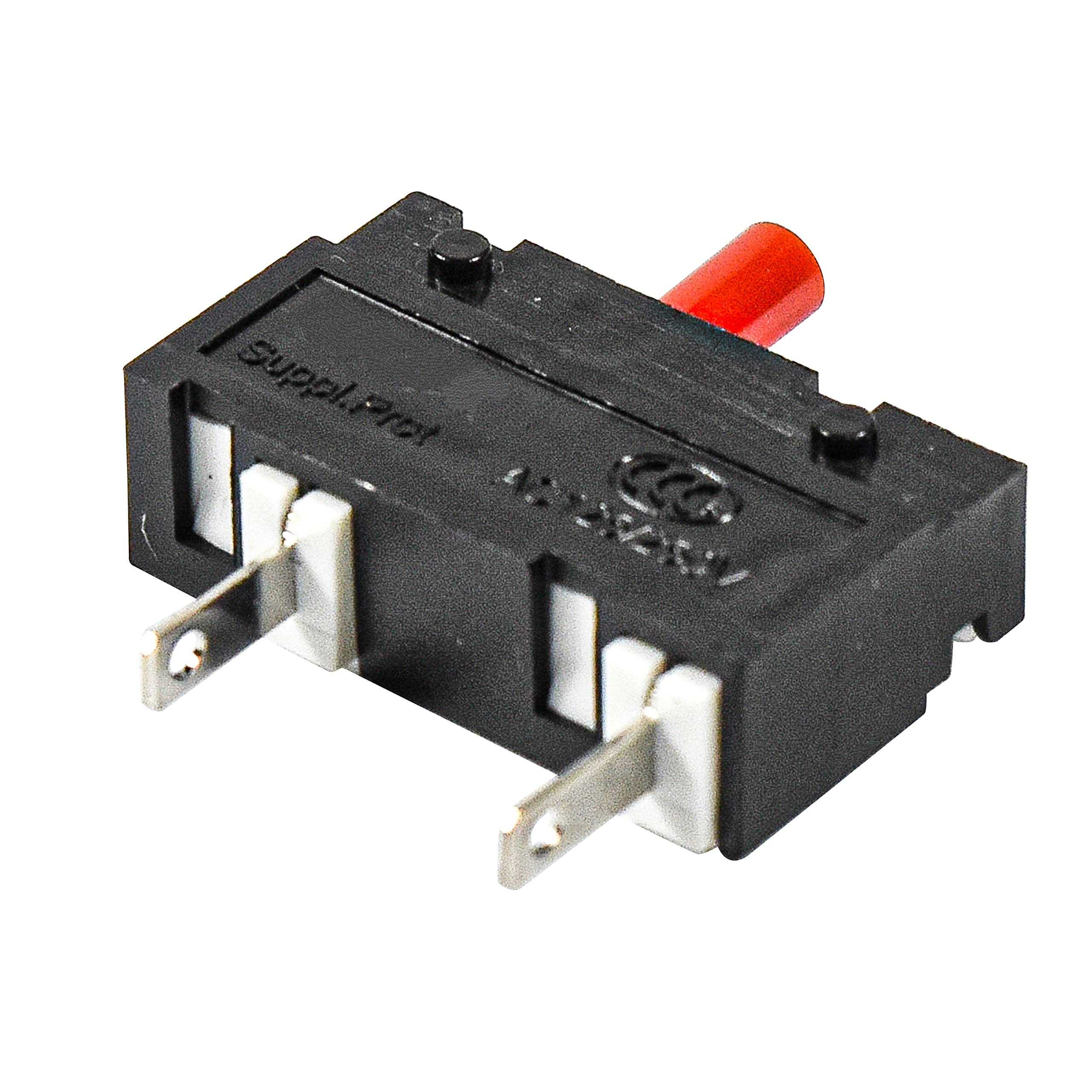 HQRP 2-Pack Push-to-Reset Thermal Circuit Breaker Switch 91-Series - 125VAC 250VAC 50VDC 2.5A UL Listed - Compatible with Motor Equipment, Blender, Garbage Disposal, Vacuum Cleaner, Coffee Grinder - Perfect for Home Appliances and Power Tools Protection