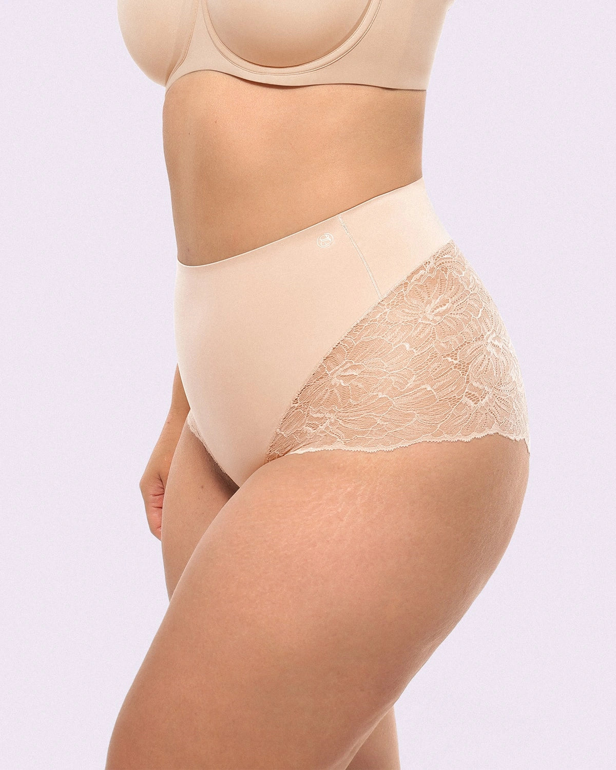 Bare Essentials™ MeshSmooth™ Mid Waist Lace Panties - Comfortable Women's Underwear for Everyday Wear, Date Night & Special Occasions