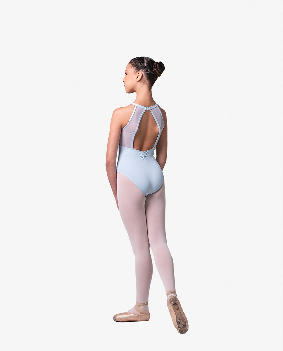 LUB899C Allison Girls High Neck Leotard - Ballet Dance Gymnastics Performance Wear for Kids & Toddlers