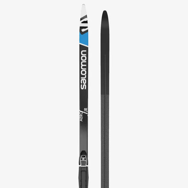 Salomon Aero Grip Jr. Nordic Ski with Prolink Binding - Kids Cross-Country Skis for Winter Sports & Outdoor Adventures