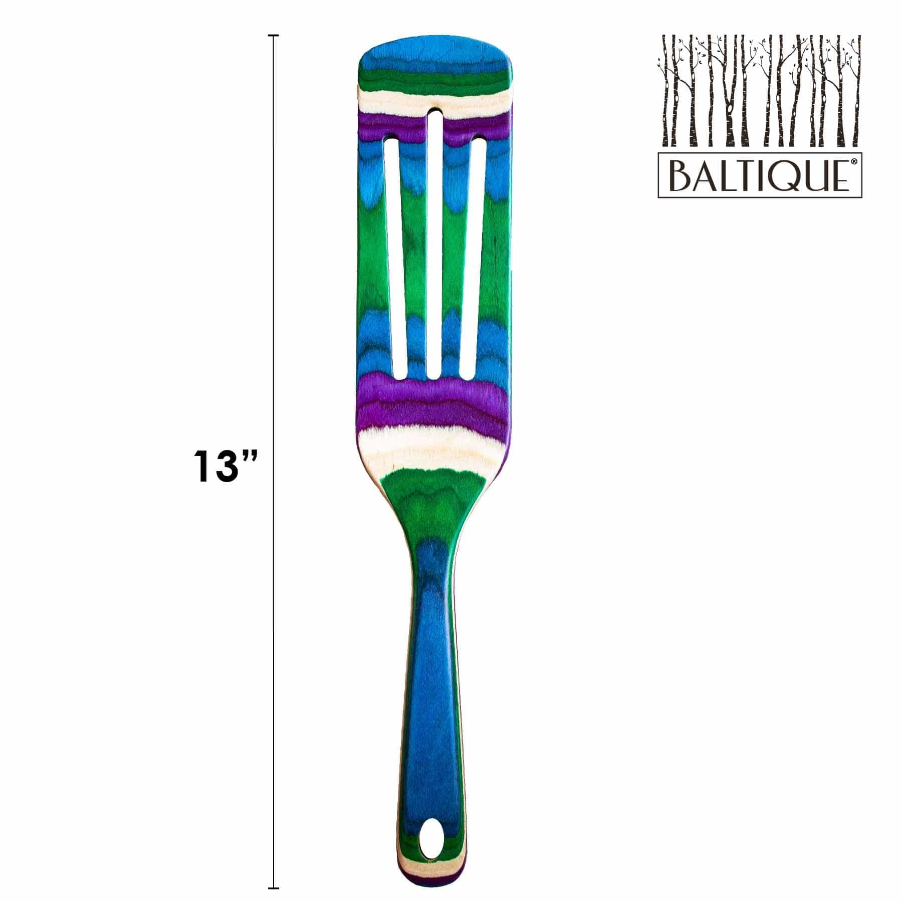 Baltique® Mumbai Collection Spurtle - 13 Inch Premium Wooden Stirring Tool for Cooking, Baking & Mixing - Perfect for Sauces, Batters & Hot Cereals