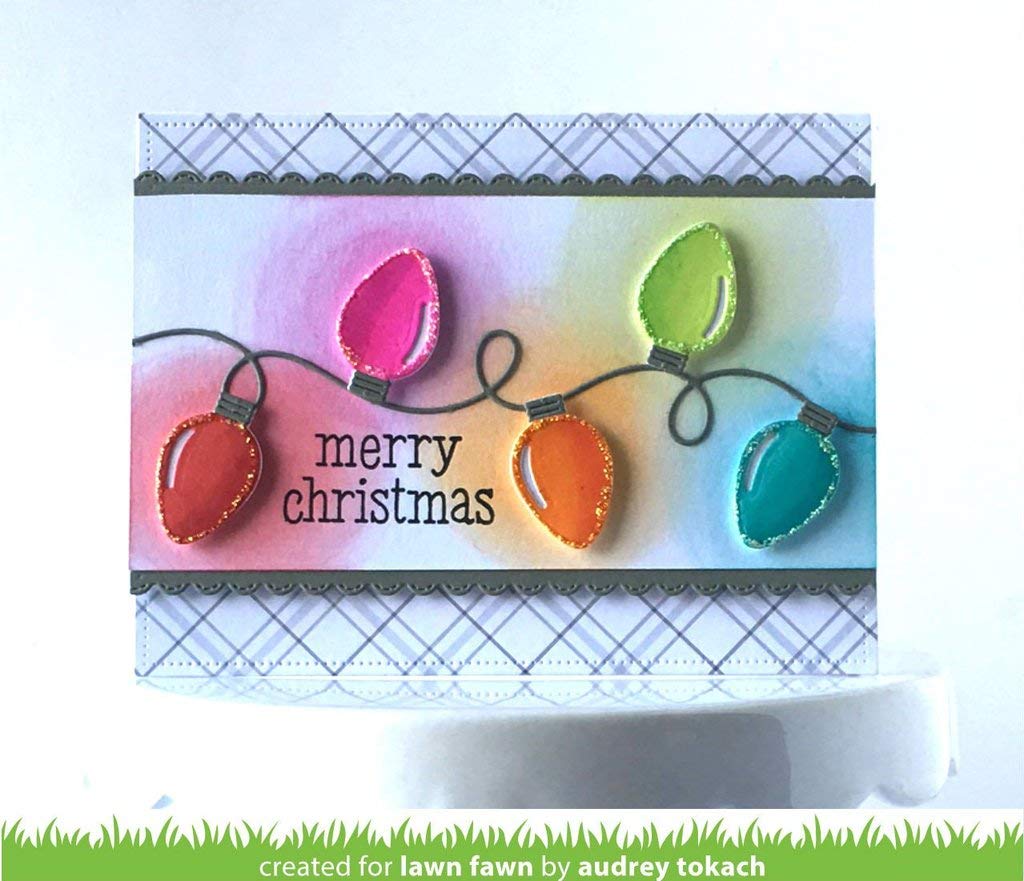 Lawn Fawn Dies - String of Lights (LF1234) | Holiday Card Making & Scrapbooking Supplies | Perfect for Christmas DIY Projects & Handmade Greeting Cards