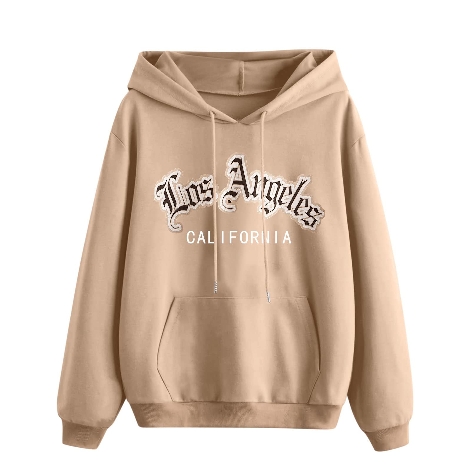 Women's Casual Sleeveless Hooded Sweatshirt with Pocket - Loose Fit Printed Long Sleeve Top for Everyday Wear, Gym, and Outdoor Activities