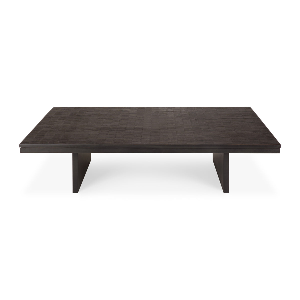 Modern Wooden Coffee Table with Unique Grooves - Perfect for Living Room, Lounge & Home Decor