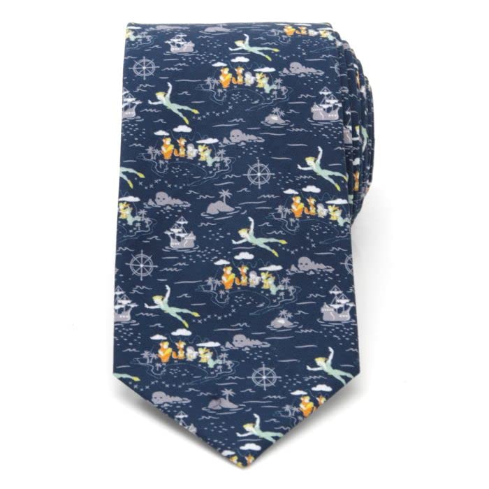 Officially Licensed Peter Pan Flying Blue Men's Tie Clip - Elegant Cufflinks for Formal Wear, Business Attire & Special Occasions