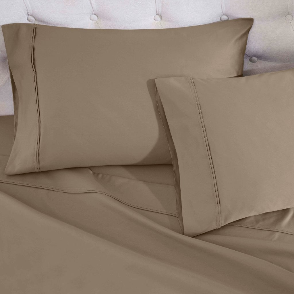 Luxury 1200 Thread Count Egyptian Cotton Deep Pocket Bed Sheet Set - Queen Size, Soft & Breathable for Ultimate Comfort - Perfect for Master Bedroom, Guest Room & Hotel Use