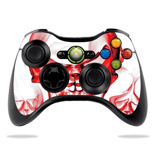 Protective Vinyl Skin Decal Wrap for Microsoft Xbox 360 Controller - Skull Design | Custom Gaming Sticker for Enhanced Grip & Style | Perfect for Gamers & Collectors