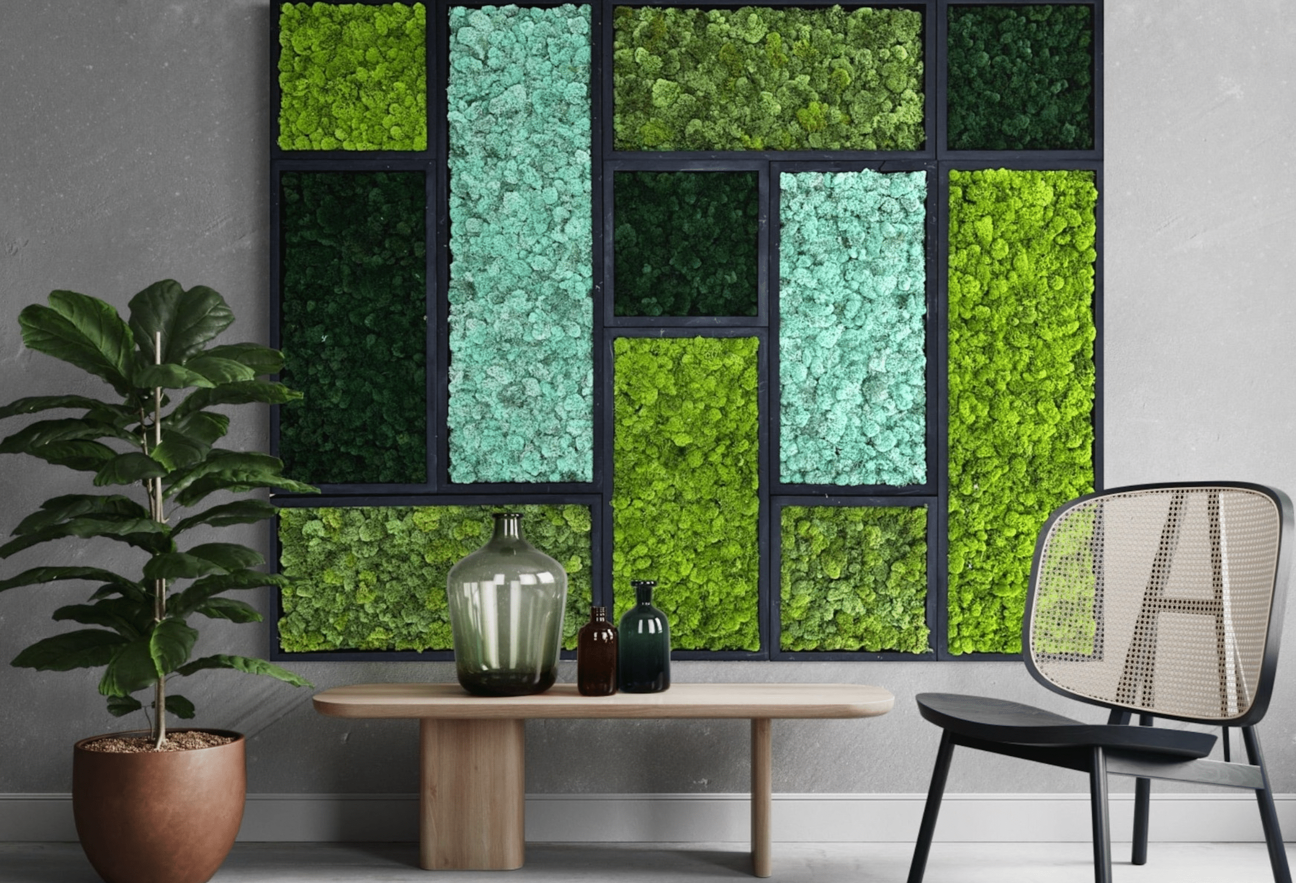 DIY Mosaic Moss Art Kits - Creative Wall Decor for Home, Office & Gifts - Eco-Friendly Botanical Art Projects for Relaxation & Stress Relief
