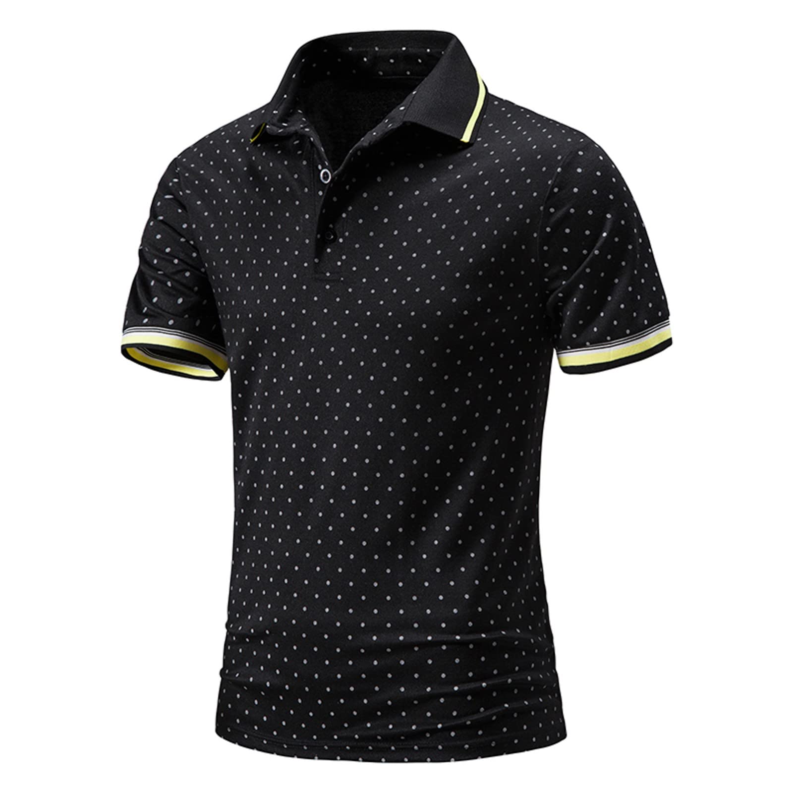 Plus Size Men's Henley Shirt - Solid Color Short Sleeve Button Lapel T-Shirt for Fitness & Athletic Wear | Casual Summer Outfits, Gym Workout & Outdoor Activities