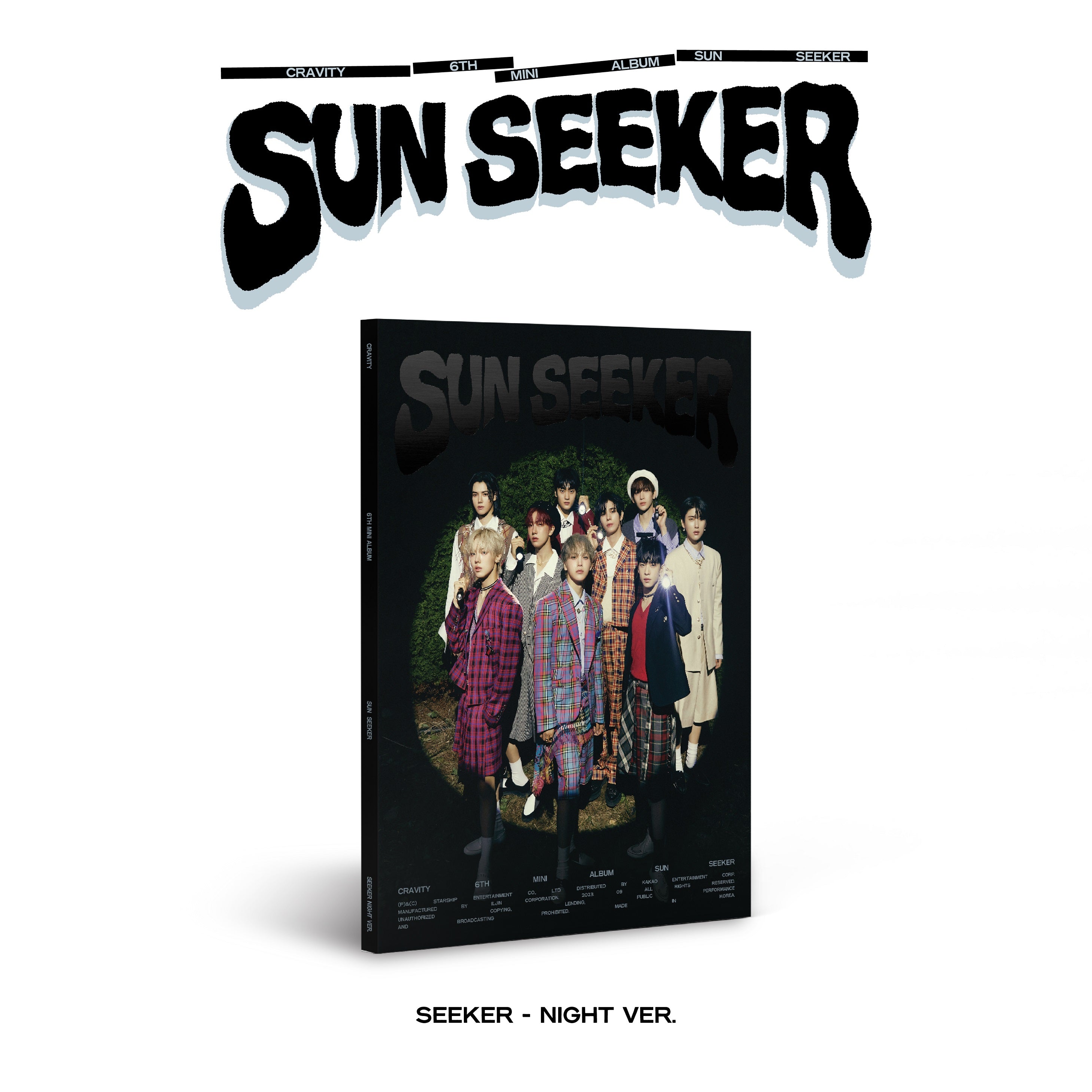 CRAVITY 6TH MINI ALBUM 'SUN SEEKER' (SEEKER NIGHT) - K-Pop Music CD for Fans | Perfect for Collectors & K-Pop Enthusiasts