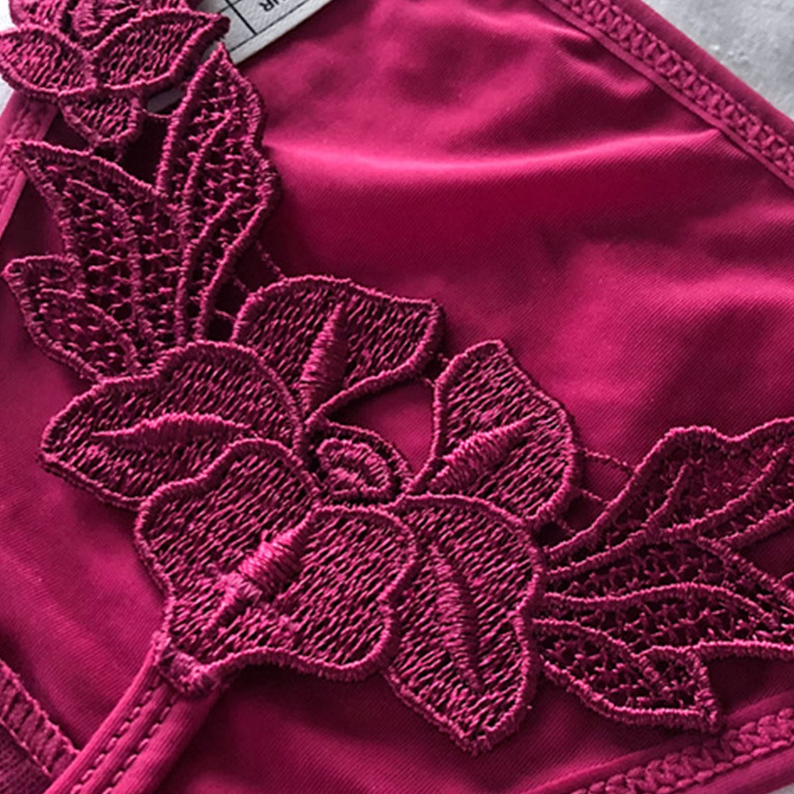 Sexy Women's Exotic Lace Thong Underwear - Low Rise Hollow Out See-Through G-String Panties for Date Night & Special Occasions