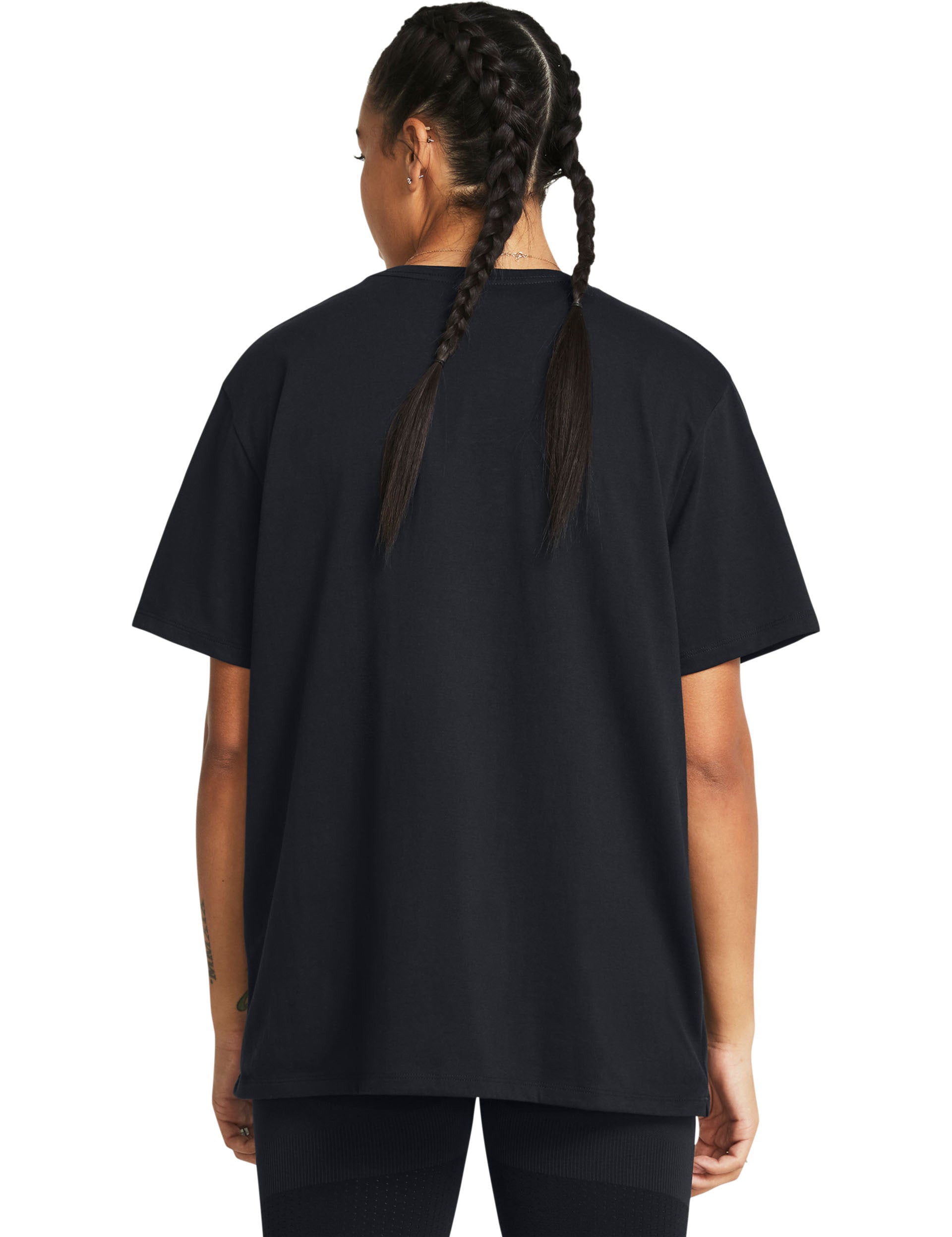 Oversized Short Sleeve T-Shirt for Women - Soft Cotton Casual Tee in Black & White | Perfect for Campus, Streetwear & Everyday Comfort