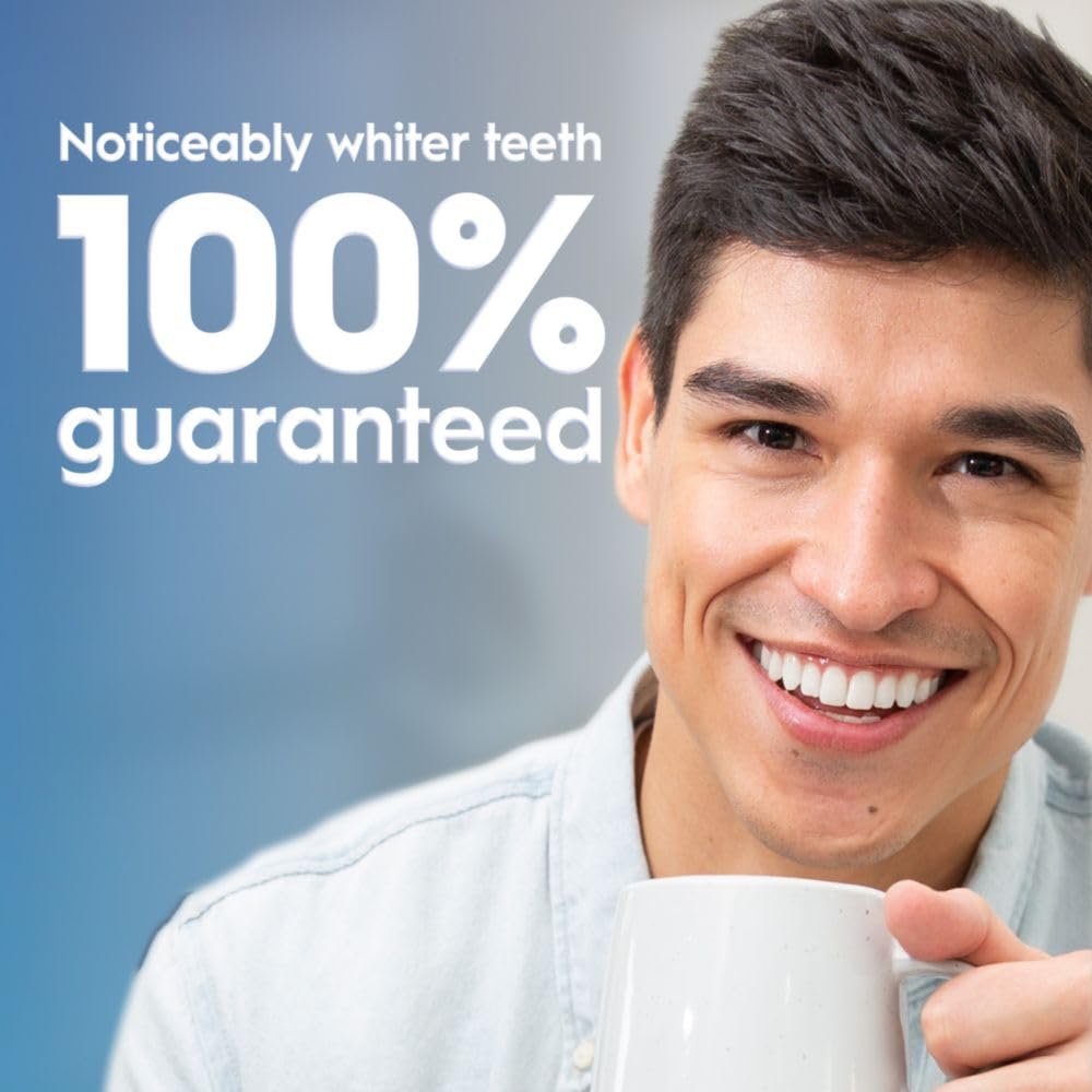 Crest 3DWhitestrips Sensitive Teeth Whitening Kit with LED Light - 14 Treatments, Gentle Stain Removal for 20-Year-Old Stains | Professional At-Home Whitening for Sensitive Teeth & Brighter Smile