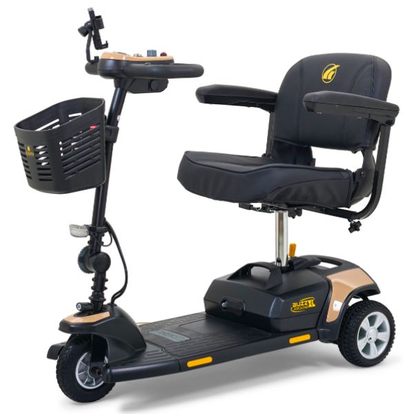 Golden Technologies Buzzaround XL 3-Wheel Mobility Scooter - Lightweight & Portable Electric Scooter for Adults & Seniors - Ideal for Shopping, Travel & Outdoor Activities